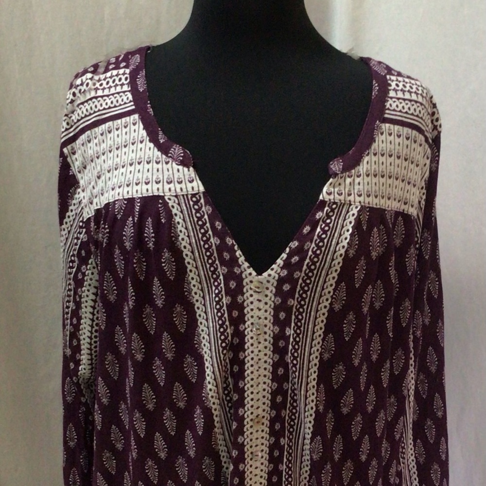 NWT- Indigo Boho flowing top plus size 2X